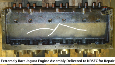 Rare Jaguar cylinder head repair